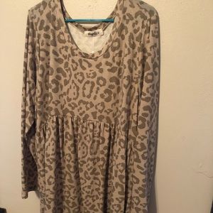 2X Cheetah Dress